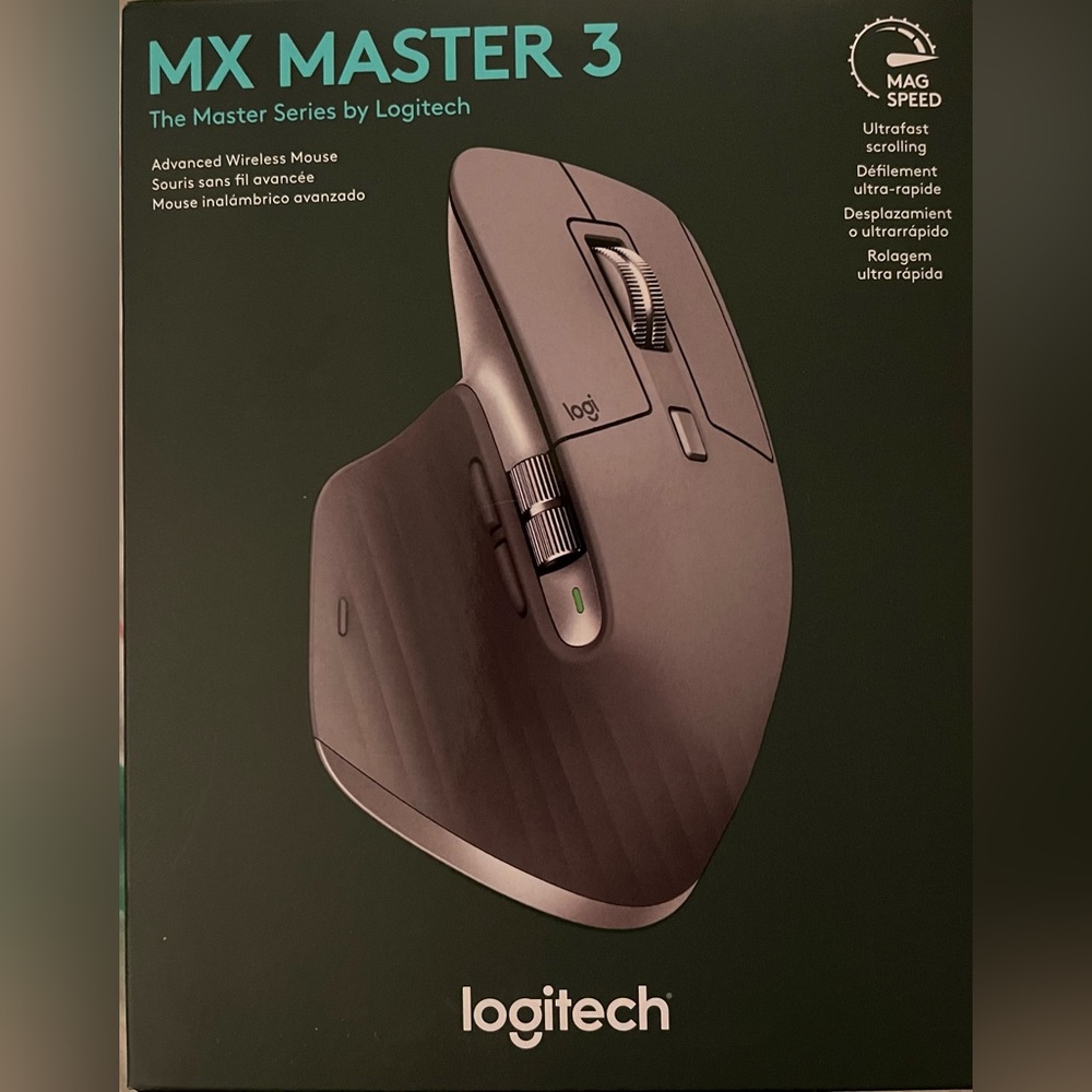 Logitech MX Master 3 Advanced Wireless Mouse W/ High-Precision Sensor Space Grey